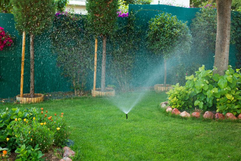 Lawn with Sprinkler System